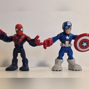 Marvel Super Hero Squad Captain America And Spider Man